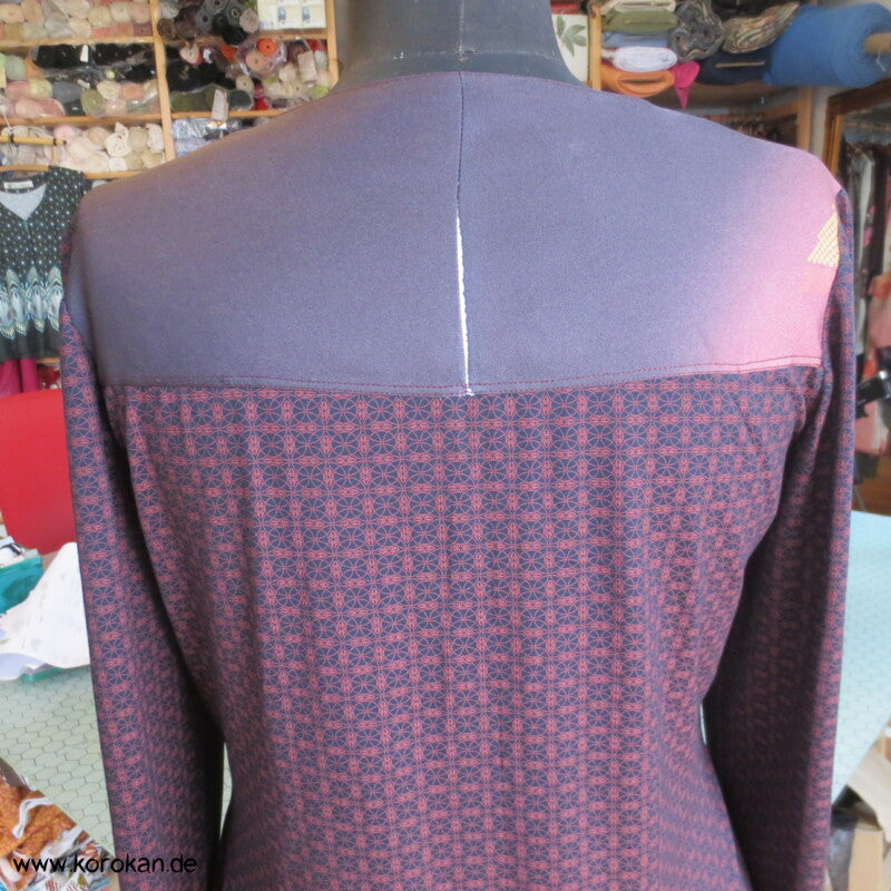 Balconett Panel Shirt weinrot