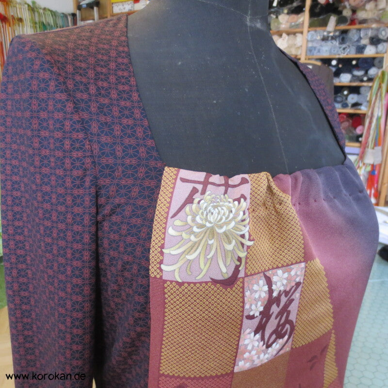 Balconett Panel Shirt weinrot