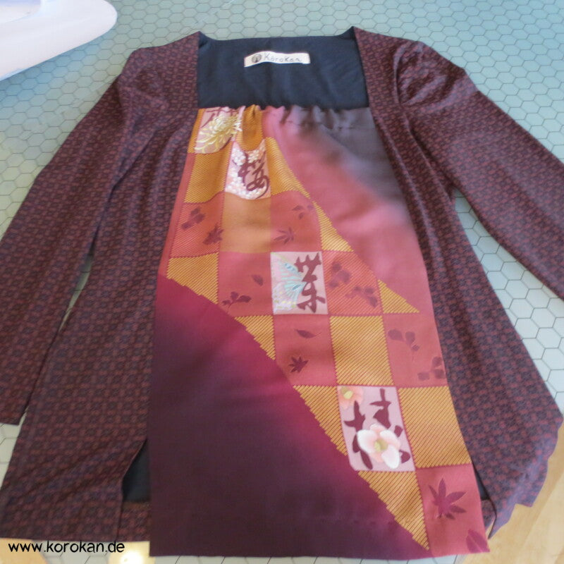 Balconett Panel Shirt weinrot
