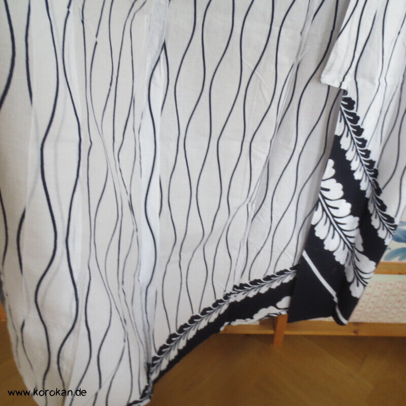 Wisteria Tatewaku Homongi Yukata Baumwoll Kimono