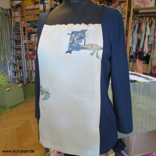 Panelshirt Kimonohänger Kimonoseide + Jersey