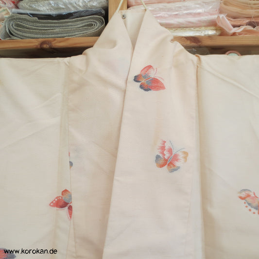 bunte Schmetterlinge Tsumugi Seiden Kimono