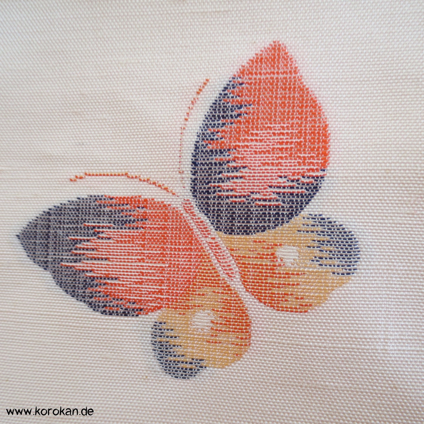 bunte Schmetterlinge Tsumugi Seiden Kimono