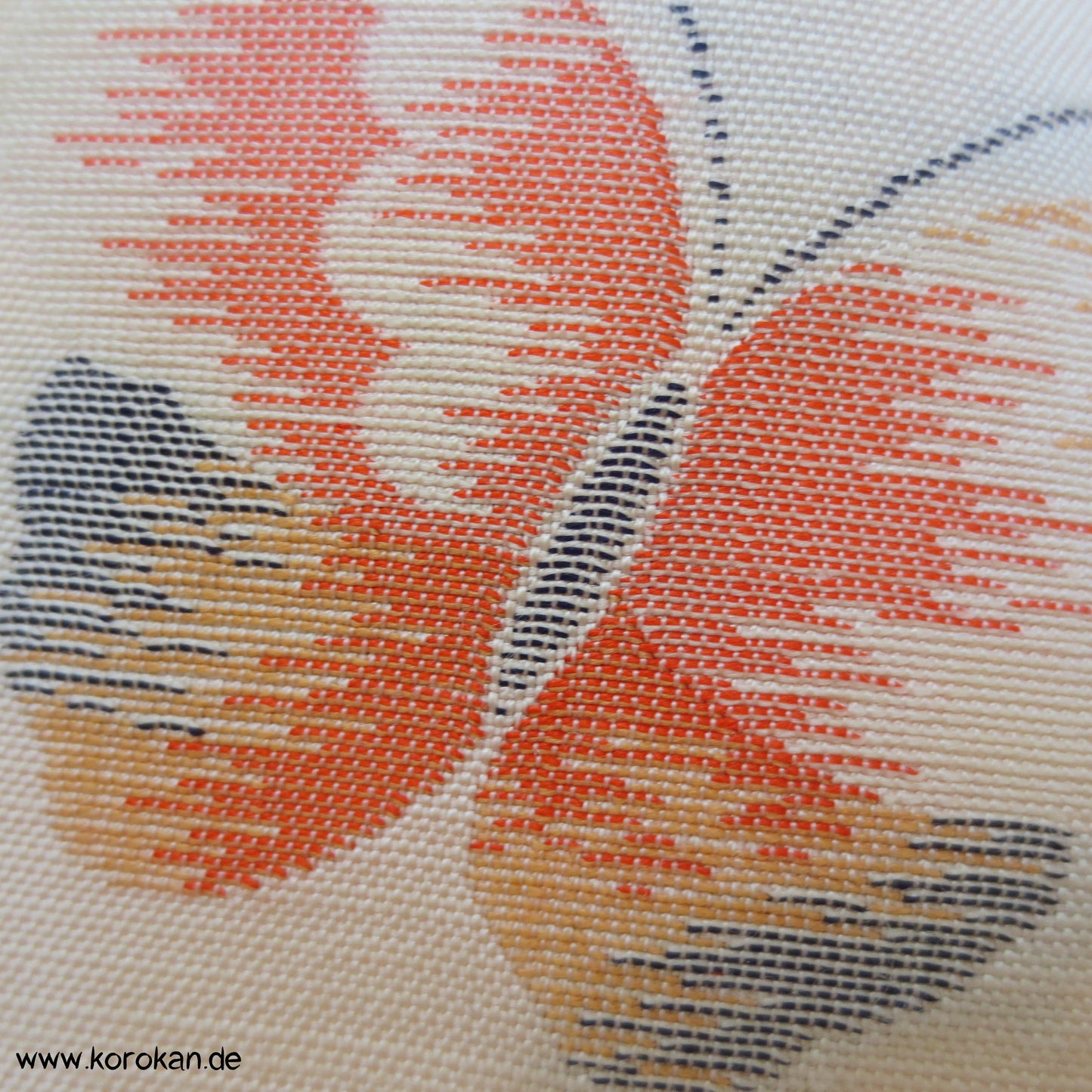 bunte Schmetterlinge Tsumugi Seiden Kimono