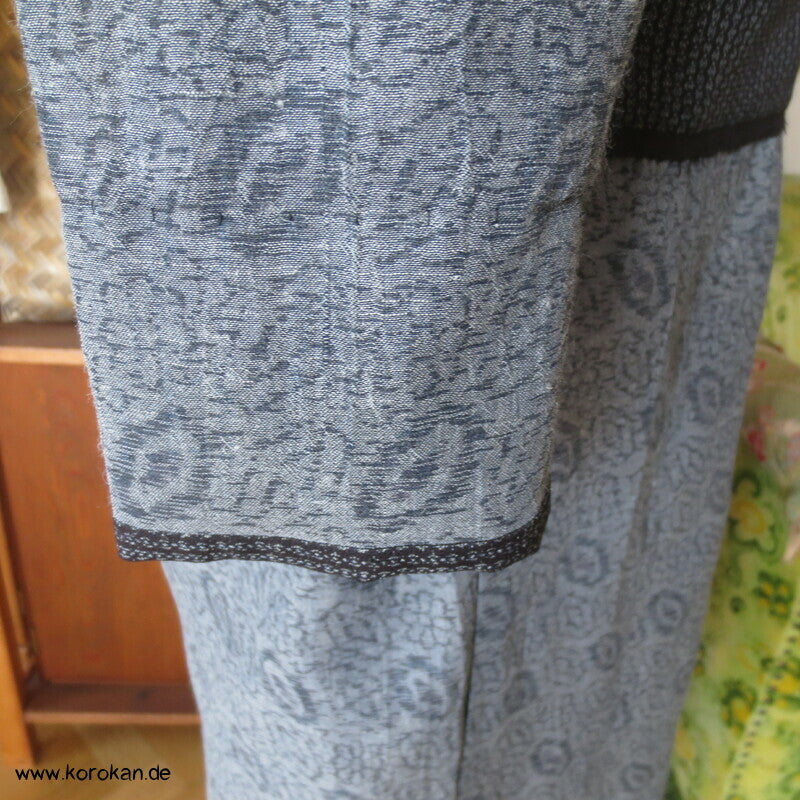 Kimono Kleid aus Seide / Hanf / Ramie Kasuri Tsumugi