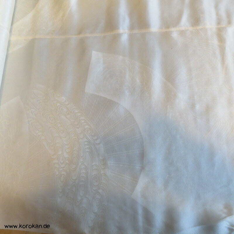 Fächerdruck Seidenpongé Araihari Kimono Futterstoff
