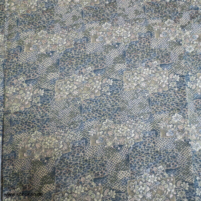 Kiribame Steinplattenmuster Jacquard Komon Kimono