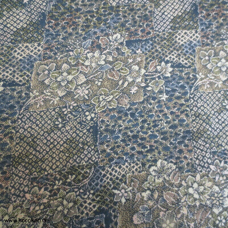 Kiribame Steinplattenmuster Jacquard Komon Kimono