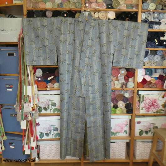 Wolle / Seide Bambus Jacquard Hitoe Kimono