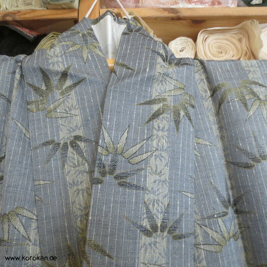 Wolle / Seide Bambus Jacquard Hitoe Kimono