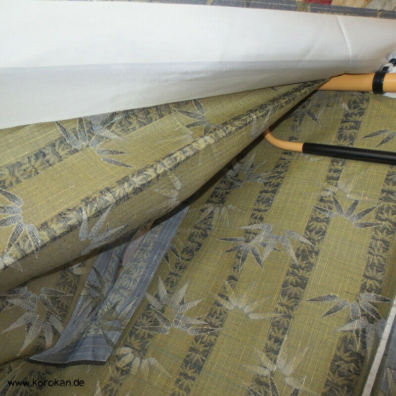Wolle / Seide Bambus Jacquard Hitoe Kimono
