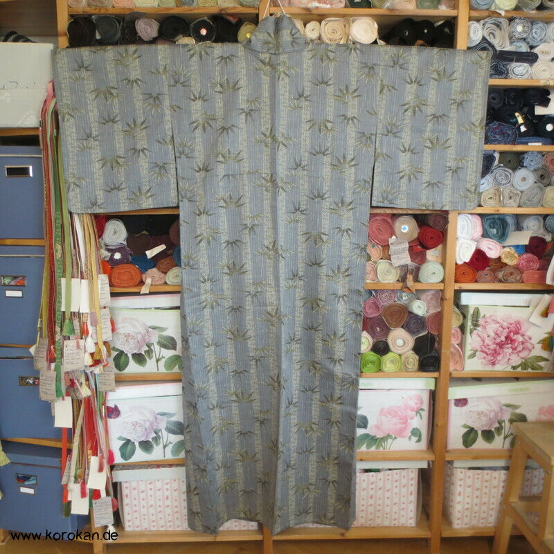 Wolle / Seide Bambus Jacquard Hitoe Kimono
