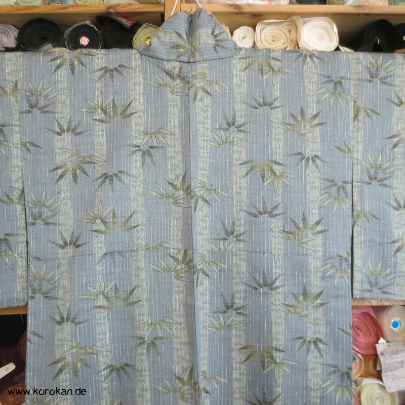 Wolle / Seide Bambus Jacquard Hitoe Kimono