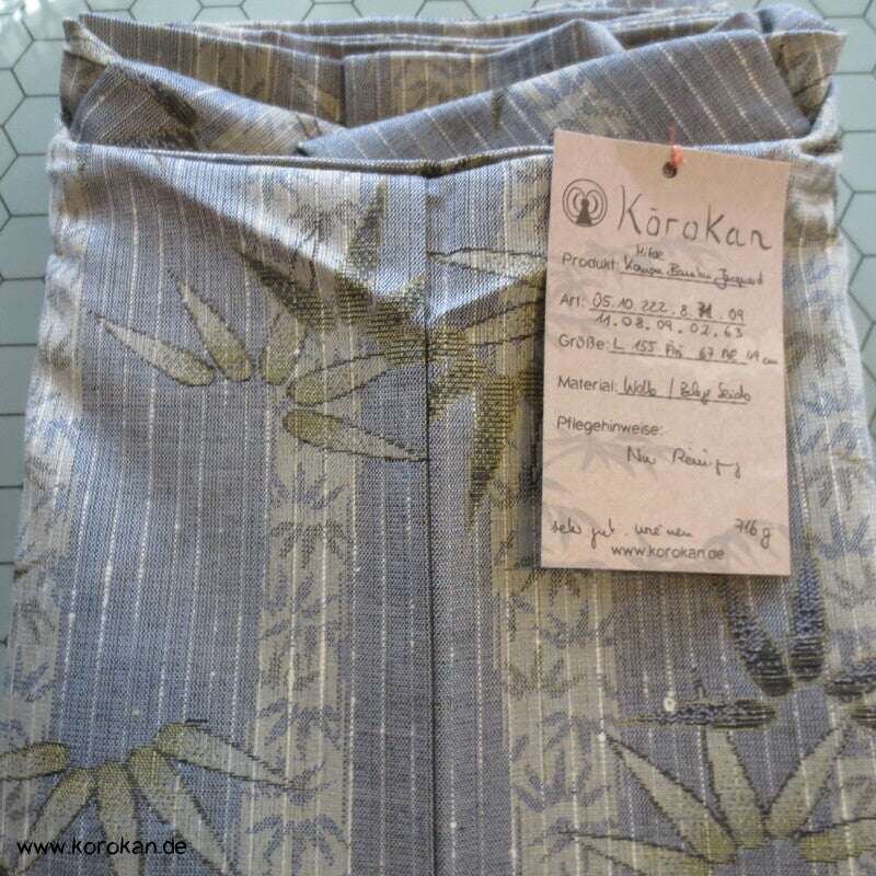 Wolle / Seide Bambus Jacquard Hitoe Kimono