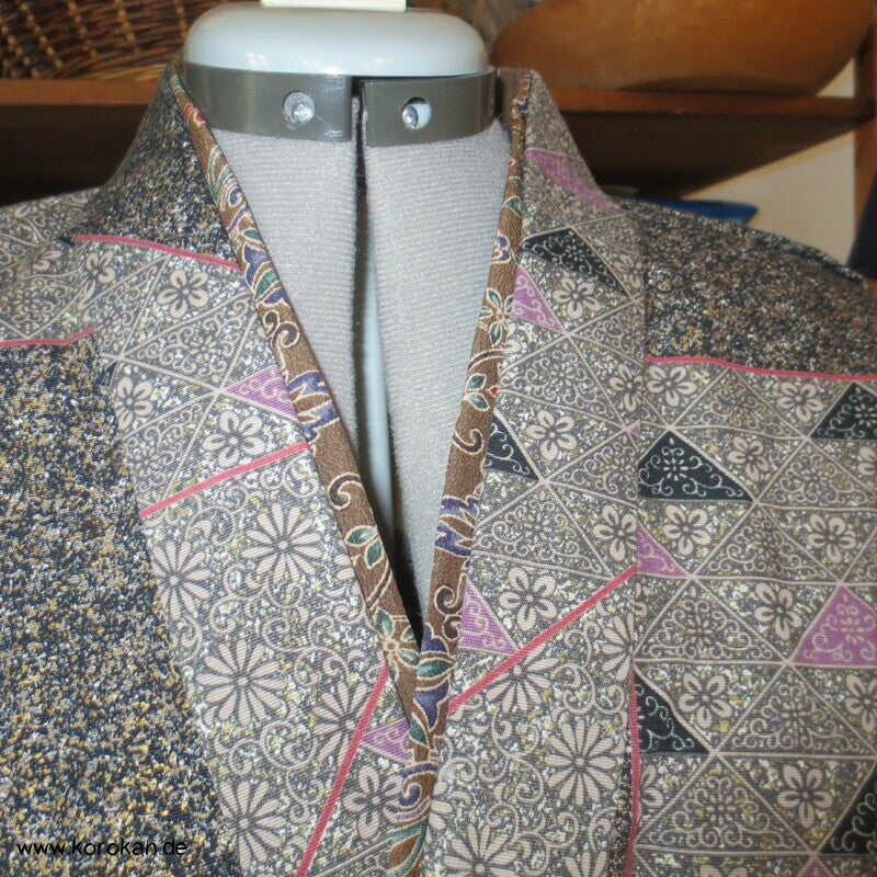 moderner zweiteiliger Kimono, Dochugi + Wickelrock