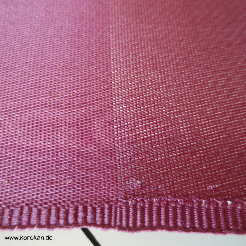 altrosa silber Seiden Urushi Stoff Araihari für Obi mit Futterstoff