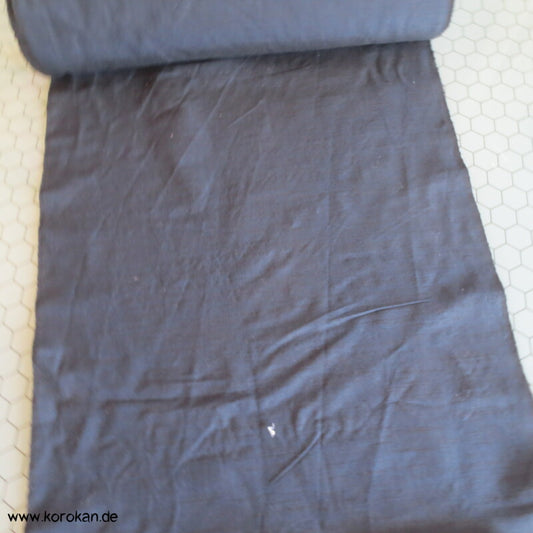 blau schwarz melierte Männer Kimono Wolle/ Seide