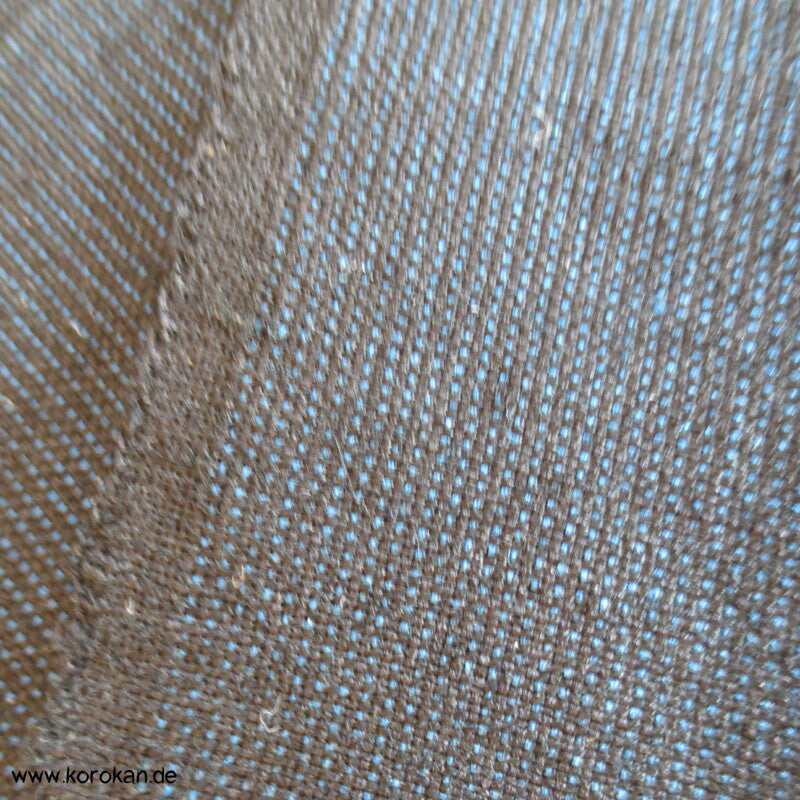 blau schwarz melierte Männer Kimono Wolle/ Seide