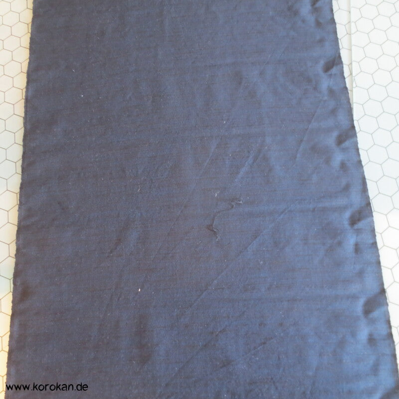 blau schwarz melierte Männer Kimono Wolle/ Seide