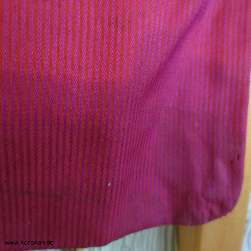 feingestreifter Paeonienstoff, Kranichfutter Haori Seidensatinstreifen Kimono Jacke