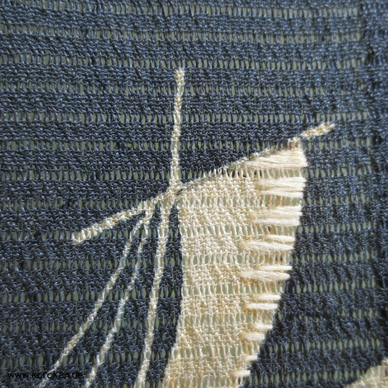 Segelboot Hitoe Tomesode Rho Seide ungefütterter antiker Kimono