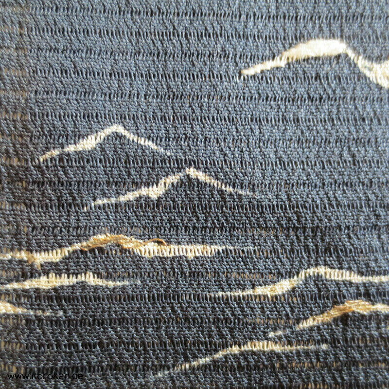 Segelboot Hitoe Tomesode Rho Seide ungefütterter antiker Kimono