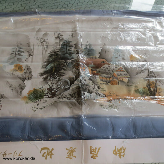 bemalte Seide Habutai Haori Schulter Futter - Landschaft