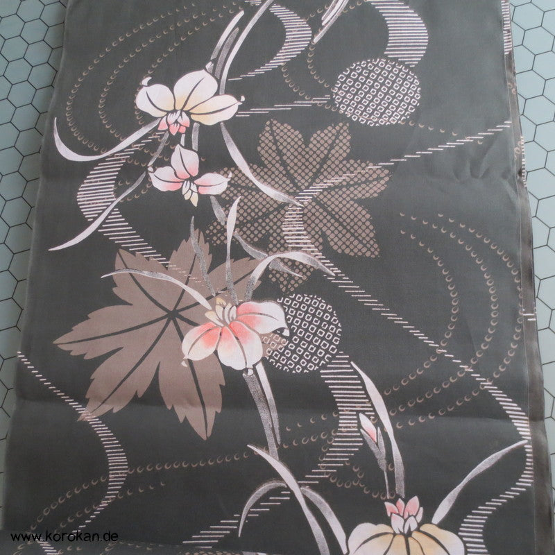 Orchidee Ahornblatt Yukata Kimono Baumwoll Stoff