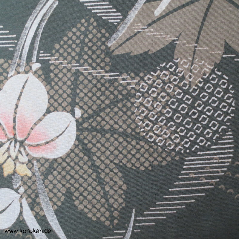 Orchidee Ahornblatt Yukata Kimono Baumwoll Stoff