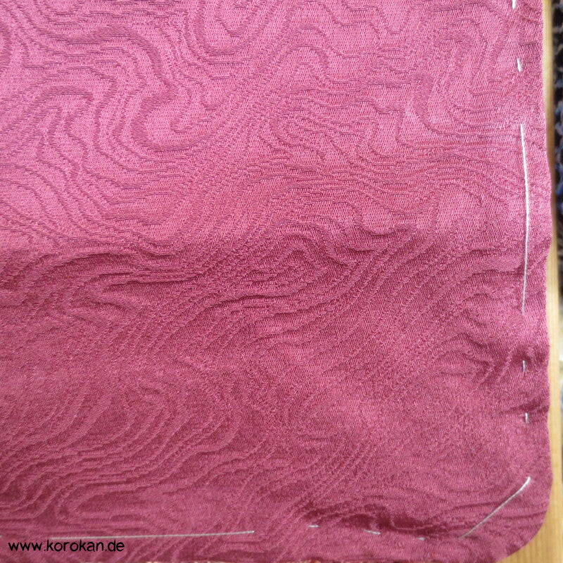 Annual Growth Muster Seidendamast Haori Kimono Jacke