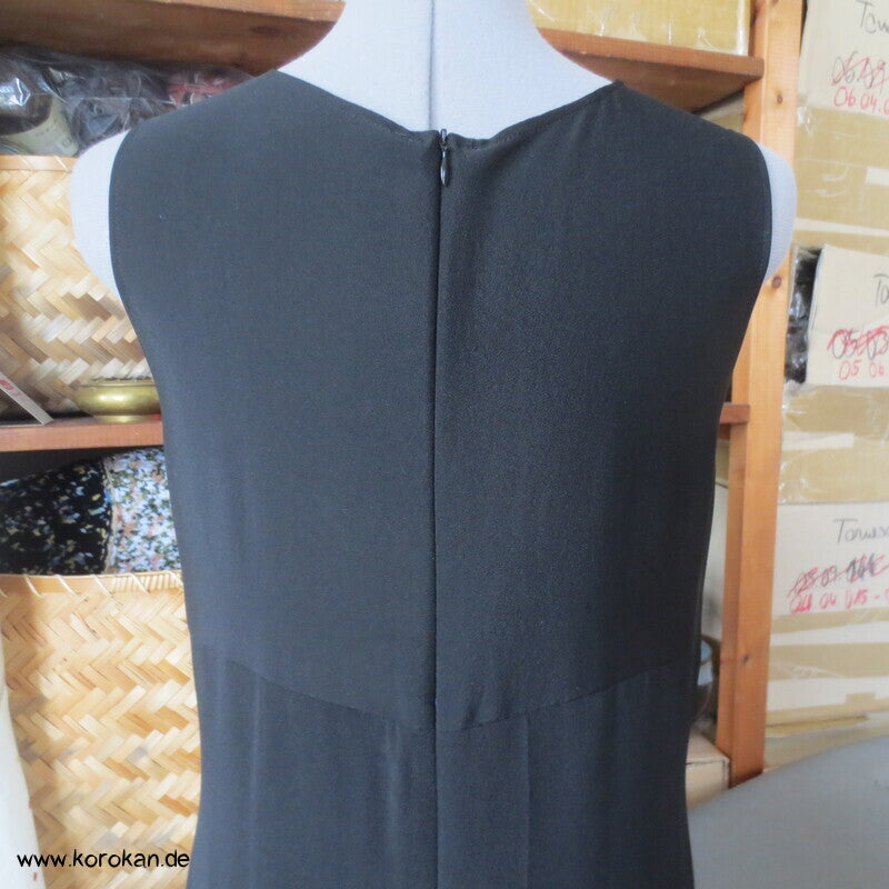 Japan Tomesode Kimono Seidencrepe Upcycling Cocktail Kleid, Kranich, Unikat, Gr. S