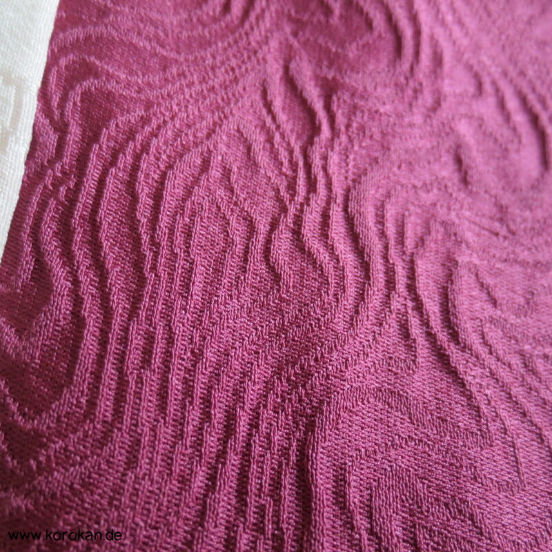 Annual Growth Muster Seidendamast Haori Kimono Jacke