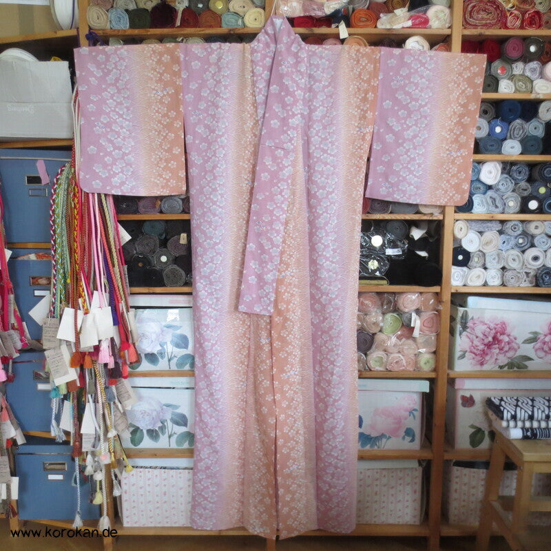 Sakura Crepe Hitoe / Yukata Kimono