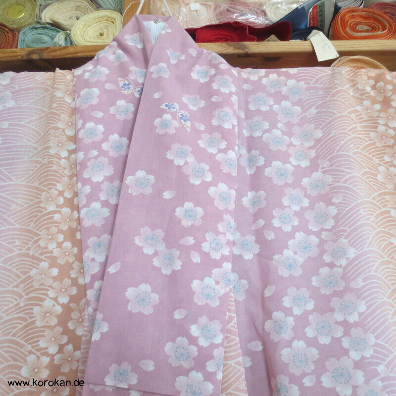 Sakura Crepe Hitoe / Yukata Kimono