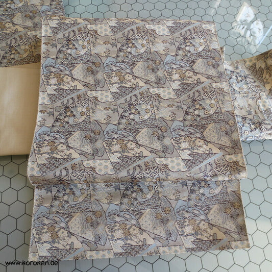 Nagoya Obi Kiribame Steinplatten mit Mustern