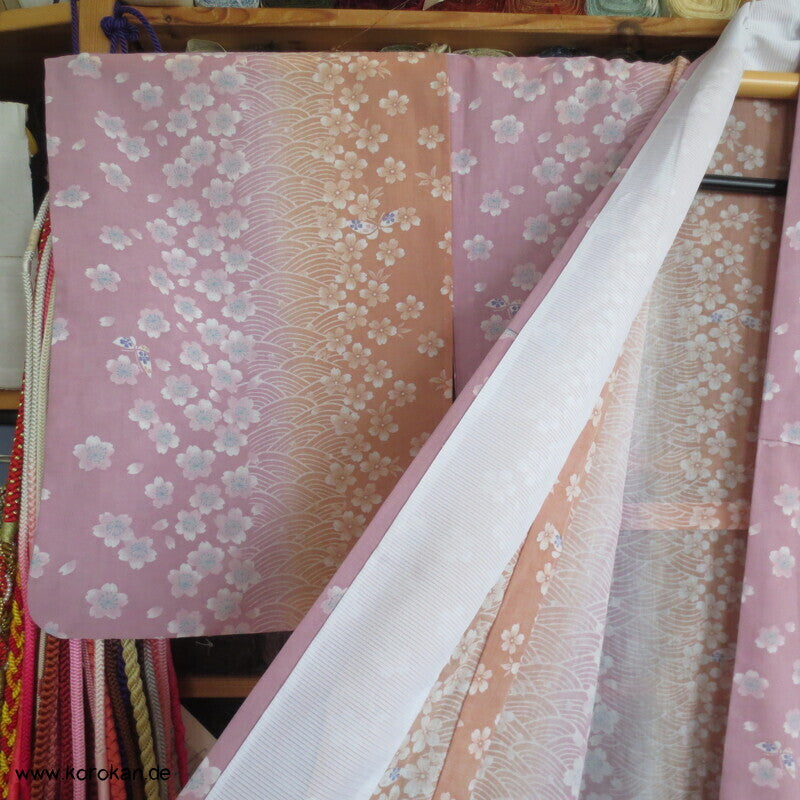 Sakura Crepe Hitoe / Yukata Kimono