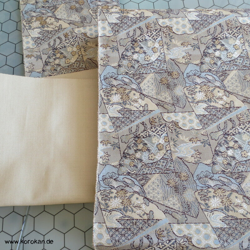Nagoya Obi Kiribame Steinplatten mit Mustern