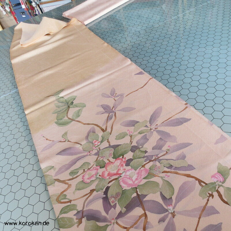 Kamelienbaum Stoffbahnen Seide für Homongi - Karieba