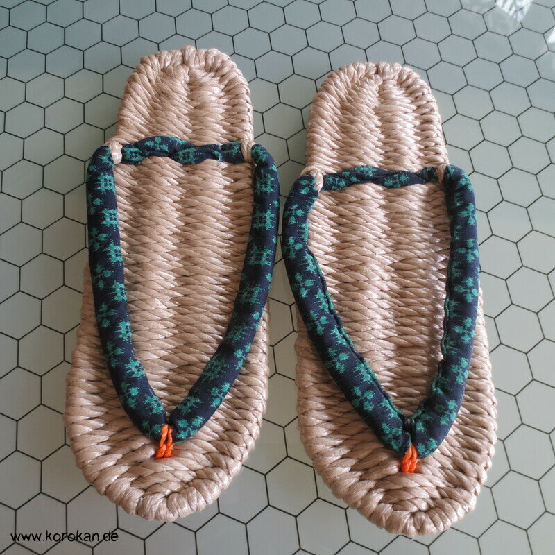handgefertigte Baumwoll - Zori - FlipFlops - bunt, neu, für zu Hause