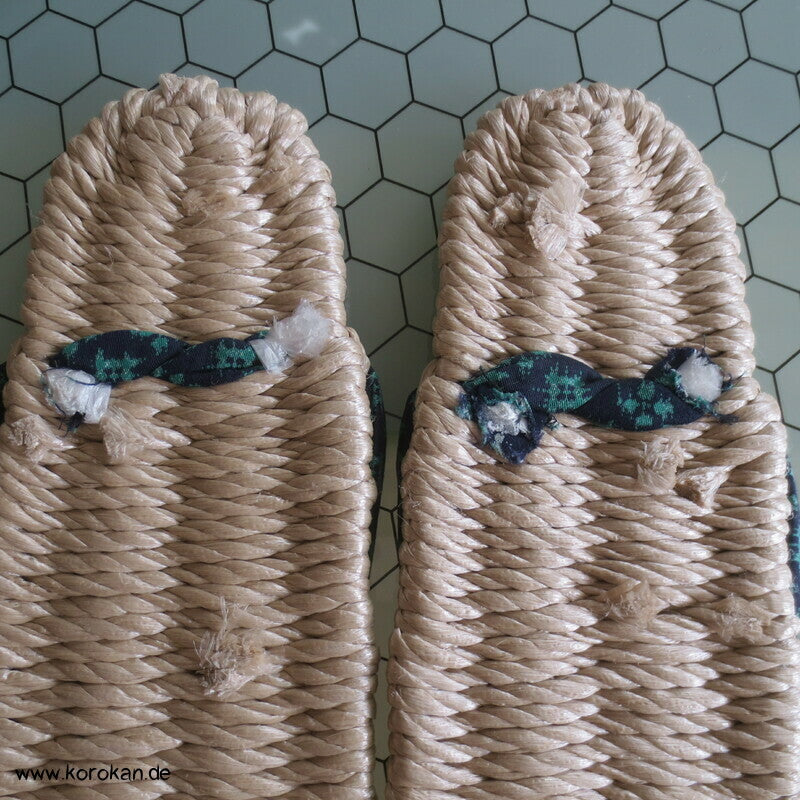 handgefertigte Baumwoll - Zori - FlipFlops - bunt, neu, für zu Hause