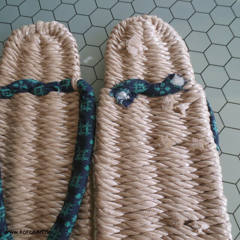 handgefertigte Baumwoll - Zori - FlipFlops - bunt, neu, für zu Hause