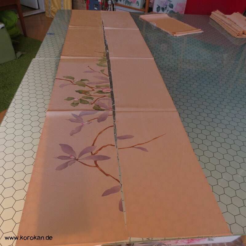 Kamelienbaum Stoffbahnen Seide für Homongi - Karieba