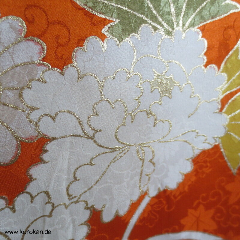 destroyed Heritage, ganz viel Gold Kakeshita Furisode Seidenbrokat Kimono