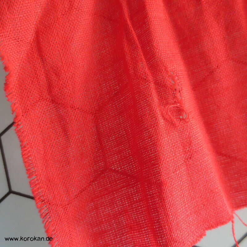 rotes Batist Baumwollfutter für Kimono - fein und leicht