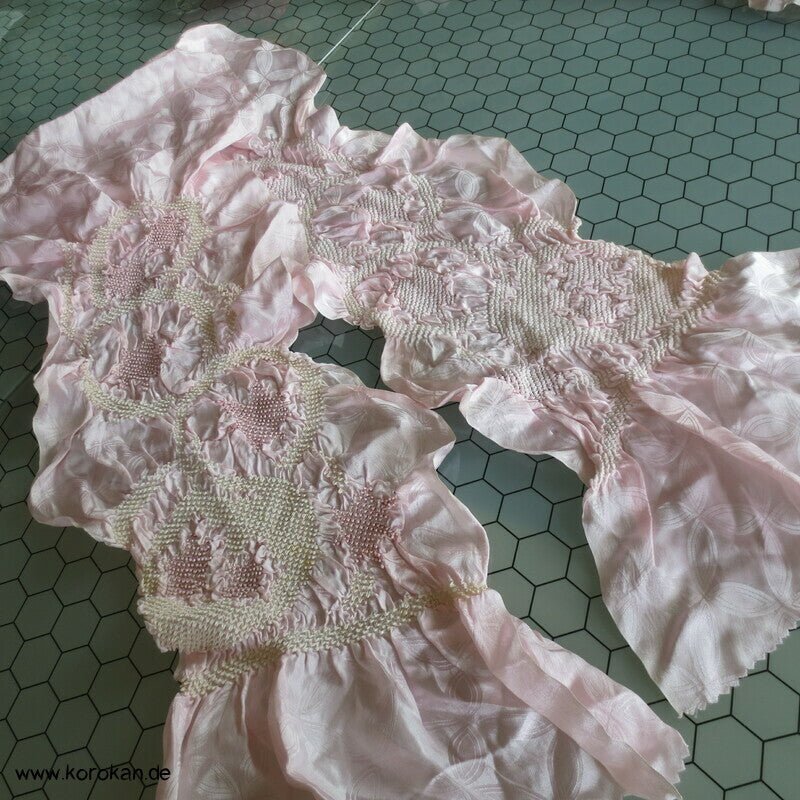 Shibori sakura Shippo Damast Kreisel Obiage