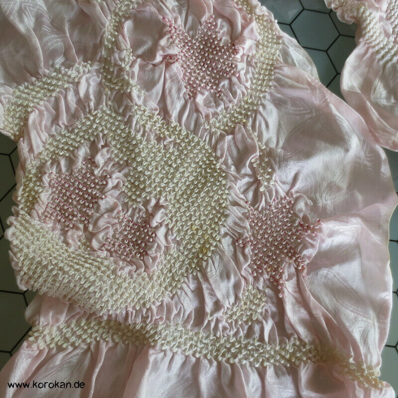 Shibori sakura Shippo Damast Kreisel Obiage