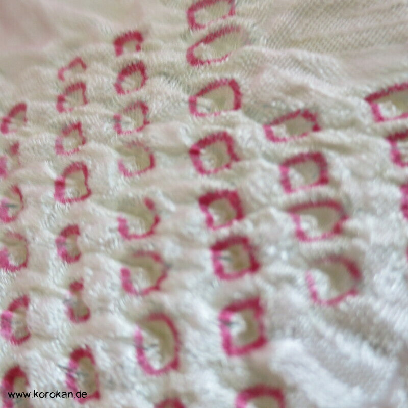 Shibori sakura Shippo Damast Kreisel Obiage