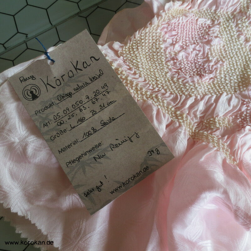 Shibori sakura Shippo Damast Kreisel Obiage