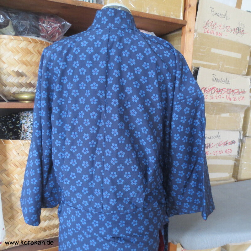 zweiteiliger Kimono, Dochugi + Wickelrock, Polyester
