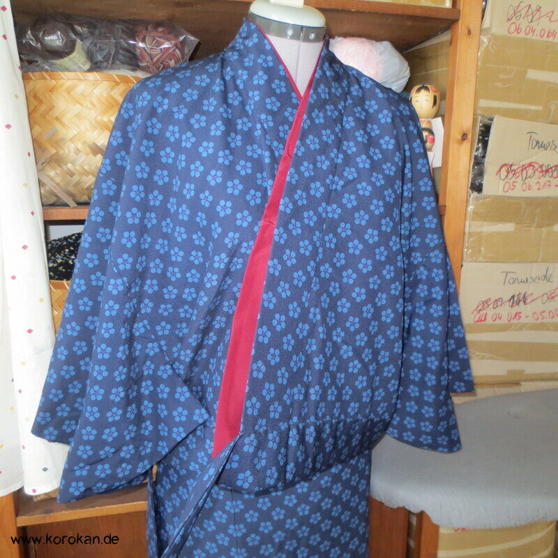 zweiteiliger Kimono, Dochugi + Wickelrock, Polyester